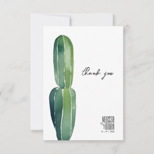 Cactus Dream • Modern Desert Chic • Botanical Boho Thank You Card