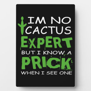 Cactus Expert Plaque