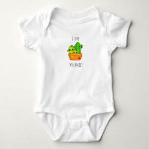 Cactus Family Baby Bodysuit