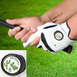 Cactus Family Green and Pink Personalised Golf Glove<br><div class="desc">Cute cacti family design with a template text for a name or a family name are featured on this golf glove. It's a cute gift idea for a golf lover for a cactus baby shower,  baby sprinkle or any occasions.</div>