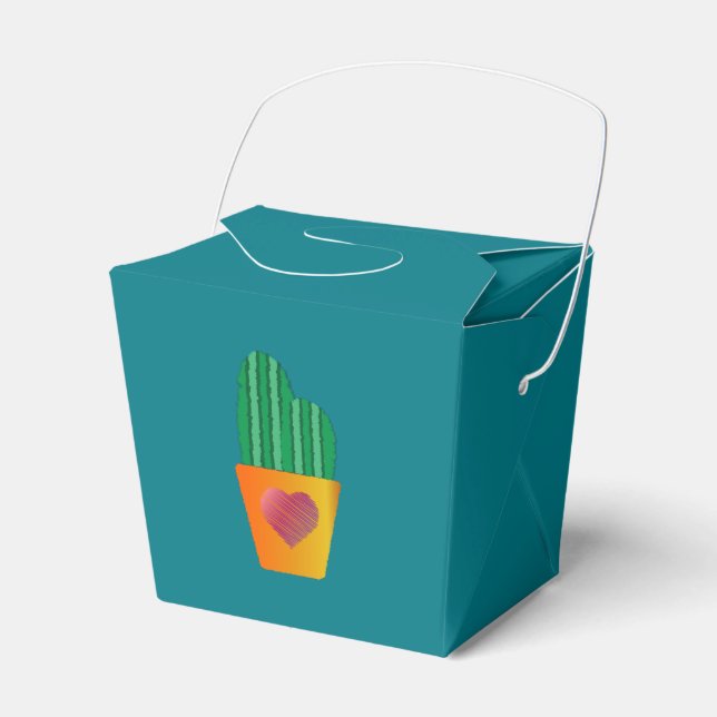 Cactus Favour Box (Front Side)
