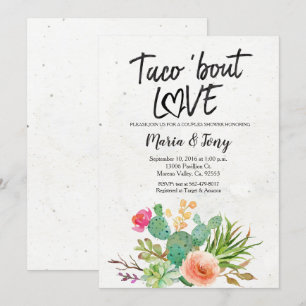 Cactus Fiesta Couples Shower Invitation