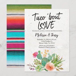 Cactus Fiesta Couples Shower Invitation