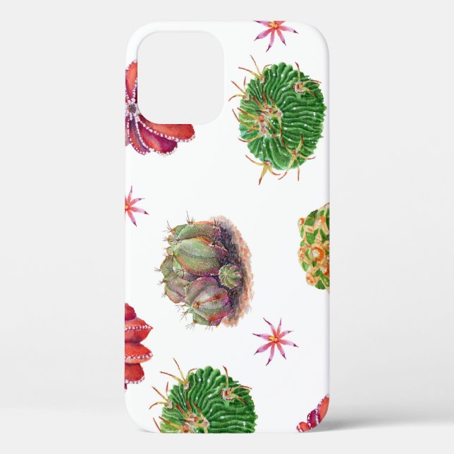Cactus Floral: Watercolor Background Case-Mate iPhone Case (Back)