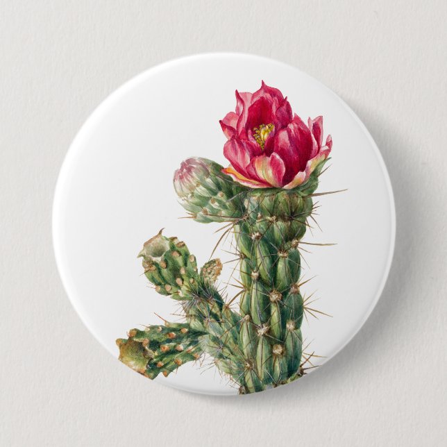Cactus Flower 7.5 Cm Round Badge (Front)