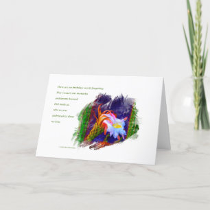 “Cactus Flower At Sunset #105” / "Birthdays Are" Card