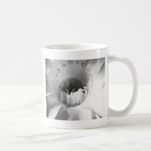 Cactus Flower in Black and White #succulent Coffee Mug