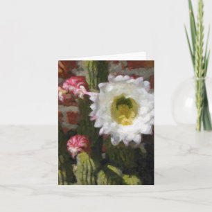 Cactus Flower Note Card
