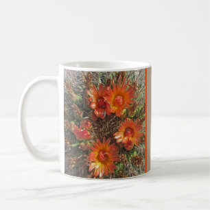 Cactus Flower Photo Bright Orange Desert Blooms Coffee Mug