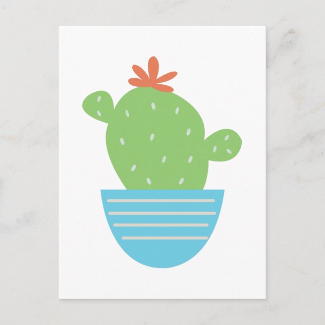 Cactus Flower Postcard (Front)