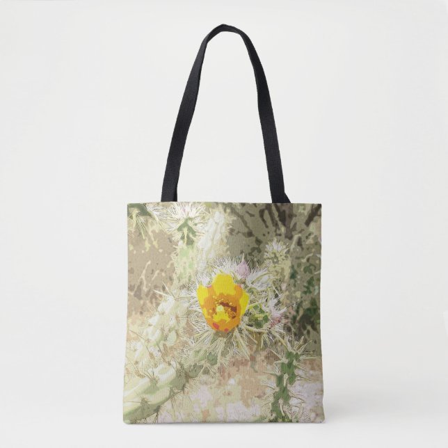 Cactus Flower Tote Bag (Front)