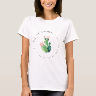 Cactus Flowers for CF Logo Apparel and Accessories T-Shirt