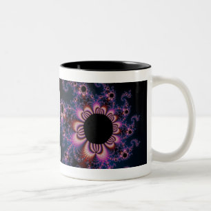 Cactus Flowers - Fractal Two-Tone Coffee Mug