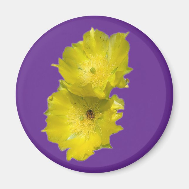 Cactus Flowers Magnet (Front)