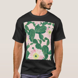 Cactus Flowers: Watercolor Painting T-Shirt