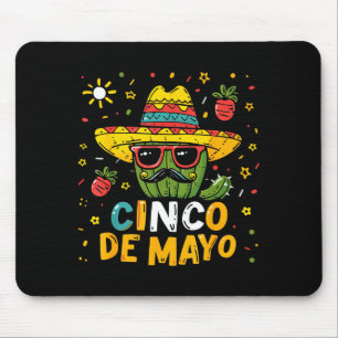 Cactus - Funny Cinco De Mayo Men Women Mexico Mexi Mouse Mat