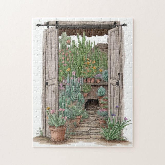 Cactus Garden Jigsaw Puzzle (Vertical)