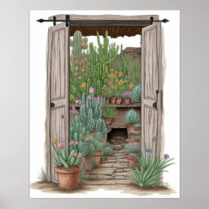 Cactus Garden Poster