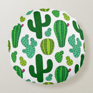 Cactus Garden Round Cushion