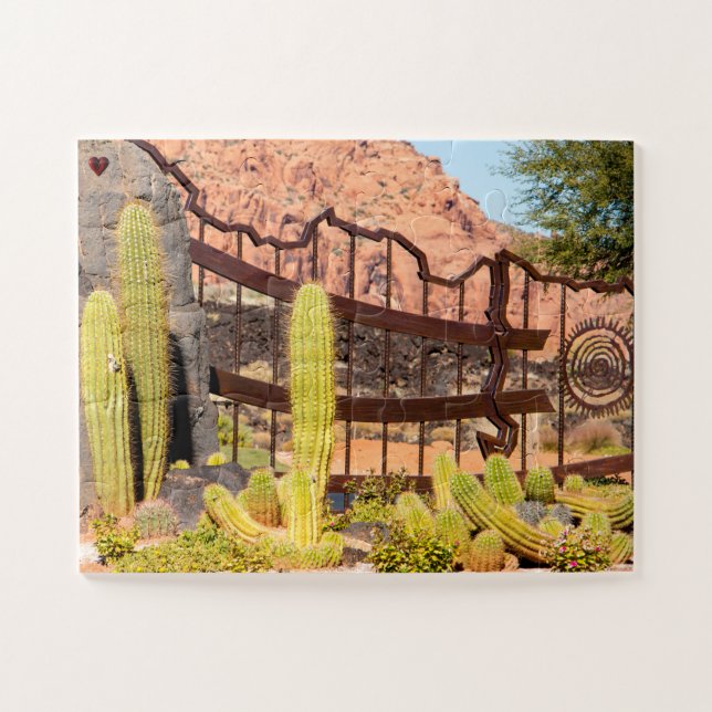 Cactus Garden Utah Jigsaw Puzzle (Horizontal)