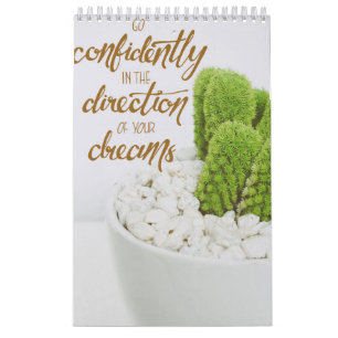 Cactus Go Confidently Calendar