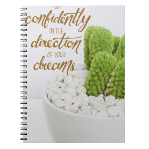 Cactus Go Confidently Notebook