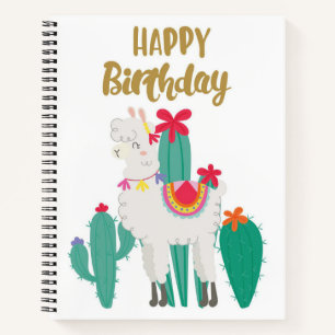 Cactus Happy Birthday Notebook