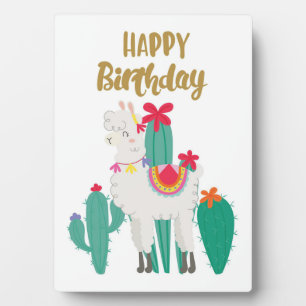 Cactus Happy Birthday Plaque