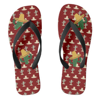 Cactus Hat Flip Flops