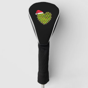Cactus Heart Christmas Golf Head Cover