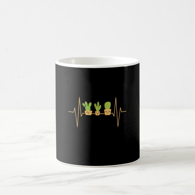 Cactus Heartbeat Coffee Mug (Center)
