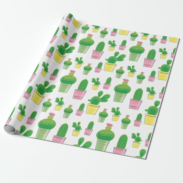 cactus heaven wrapping paper (Unrolled)