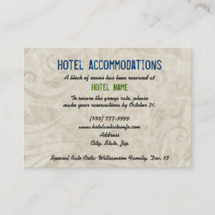 Cactus Hotel Accommodation Enclosure Cards