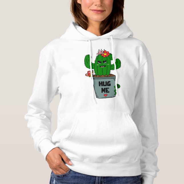 Cactus Hug   Hoodie (Front)