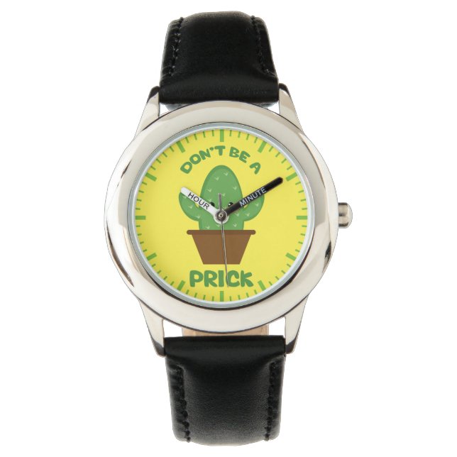 Cactus Humour - Funny Novelty Watch (Front)