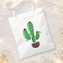 Cactus in Bloom Favour Bag