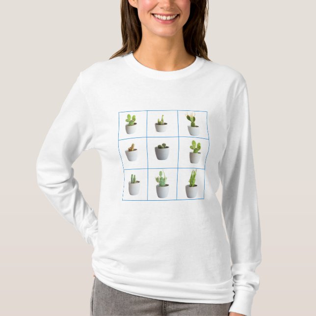 Cactus in pots T-Shirt (Front)