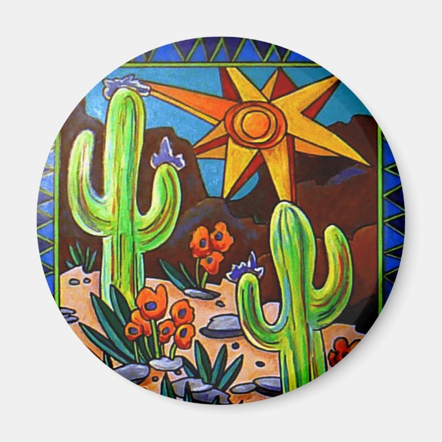Cactus in the Southwest Magnet (Front)