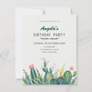 Cactus  invitation
