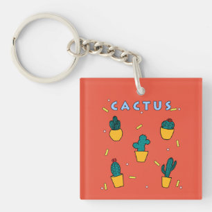 Cactus Key Ring