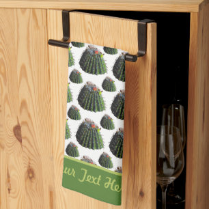 Cactus Kitchen Towel - Optional Personalisation