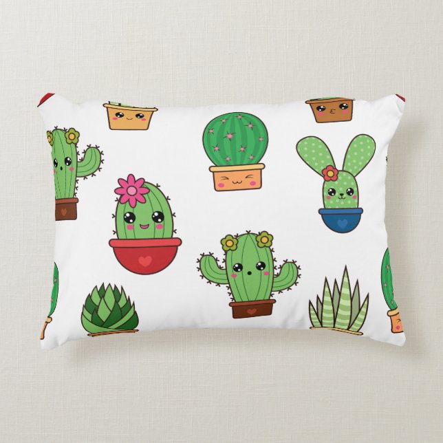 Cactus Krazy 12x16 Accent Pillow (Front)