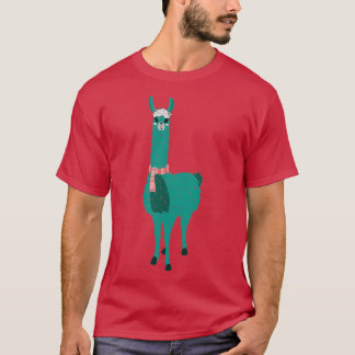 Cactus Llama Cute Llama With Flower amp Cactus Pla T-Shirt