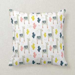 Cactus & Llamas Pattern Cushion