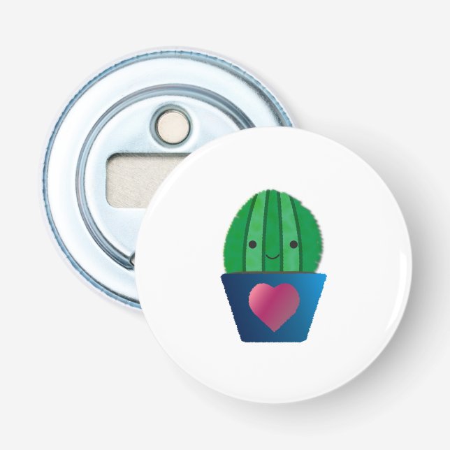 Cactus Love Bottle Opener (Front)