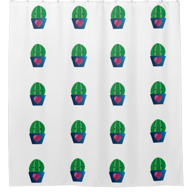 Cactus Love Shower Curtain (Front)