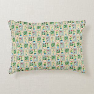 cactus love - watercolor decorative cushion