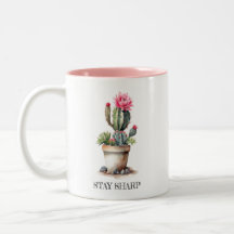 Cactus Lover Stay Sharp Elegant Watercolor