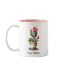 Cactus Lover Stay Sharp Elegant Watercolor