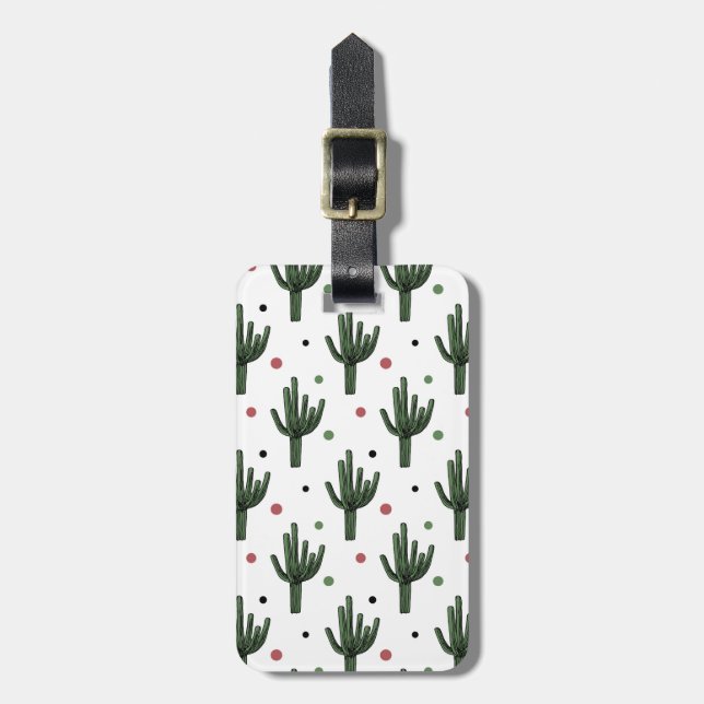 Cactus Luggage Tag (Front Vertical)